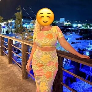 ASOS design 2 in 1 midi dress floral print